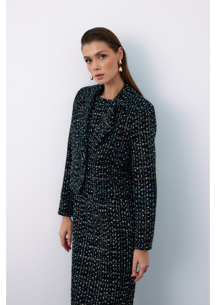 Düğmeli Tüvit Kısa Ceket - Siyah fırsatları