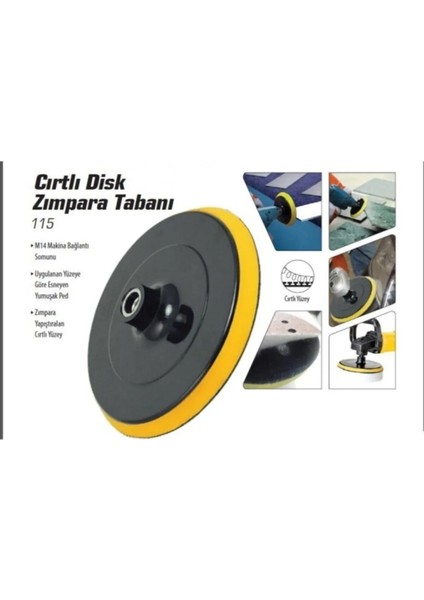 Cırtlı Disk Zımpara Tabanı 115 mm  SGS285