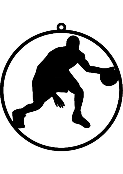 Metal Basketbolcu Araba Dikiz Ayna Süsü Oto Aksesuar