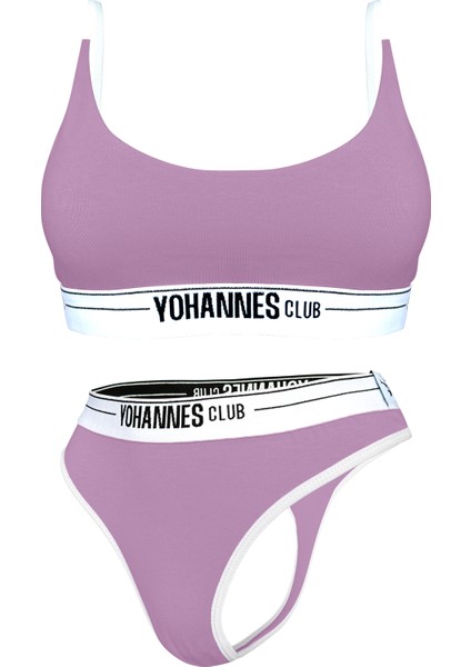 Yohannes Club Yohannesclub, Kadın, Iç Çamaşırı Takımı, (Bralet-Tanga), Lila