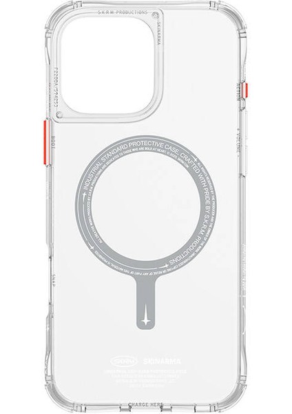 iPhone 16 Pro Uyumlu Kılıf Magsafe Şarj Özellikli Şeffaf Airbag Tasarımlı Skinarma Saido Şeffaf fırsatları