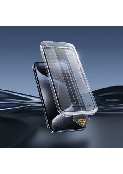 iPhone 14 Temperli Hayalet Cam Ekran Koruyucu Wiwu WI-SQ009 Iprivacy Oleofobik Uygulama Aparatlı