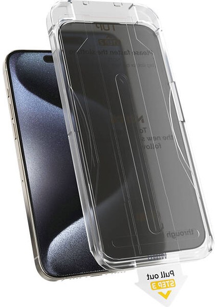 iPhone 14 Plus Wiwu WI-SQ009 Iprivacy Temperli Hayalet Cam Ekran Koruyucu Uygulama Aparatlı