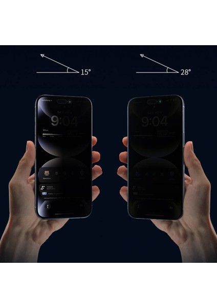 iPhone 14 Plus Wiwu WI-SQ009 Iprivacy Temperli Hayalet Cam Ekran Koruyucu Uygulama Aparatlı