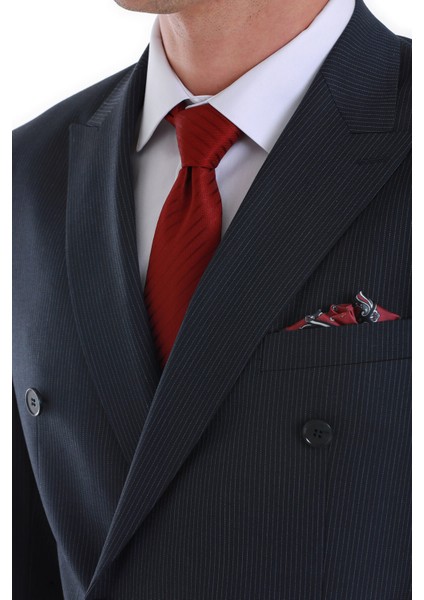 Bordo Çizgili Kravat Şık Tasarım 100% Micro Polyester Erkek Kullanımı İçin fiyatları
