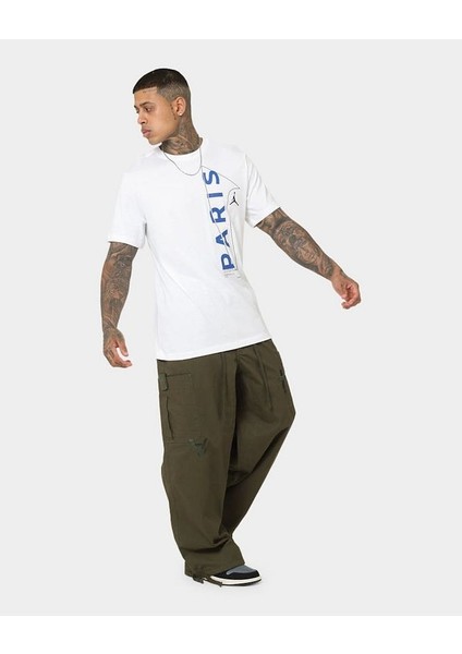 Jordan Paris Saint German Wordmark Erkek T-Shirt Cng-Store