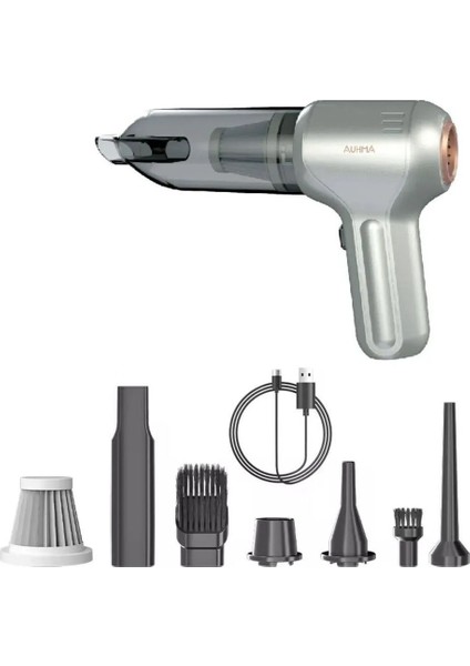 Yeni Araç Içi Şarjlı 180 Watt Mini Süpürge 12000PA 3ın1 Taşınabilir Güçlü Süpürge