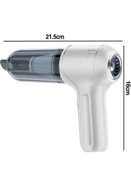 Yeni Araç Içi Şarjlı 180 Watt Mini Süpürge 12000PA 3ın1 Taşınabilir Güçlü Süpürge