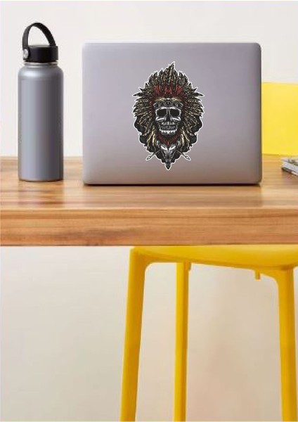 Kızılderili Kabile Şefi Kurukafa Sticker 00521 fiyatları