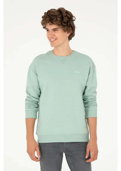 U.S. Polo Assn. Erkek Su Yeşili Sweatshirt 50295148-VR048