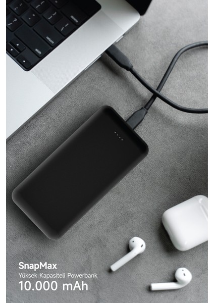 10.000 mAh Powerbank 2x USB Çıkışlı 1 Type-C ve 1 Micro Girişli SNP-3000-3001