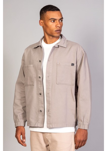 Erkek Gömlek Model Oversize Denim Füme Ceket fiyatları