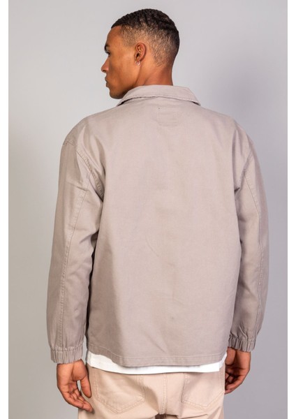 Erkek Gömlek Model Oversize Denim Füme Ceket modelleri