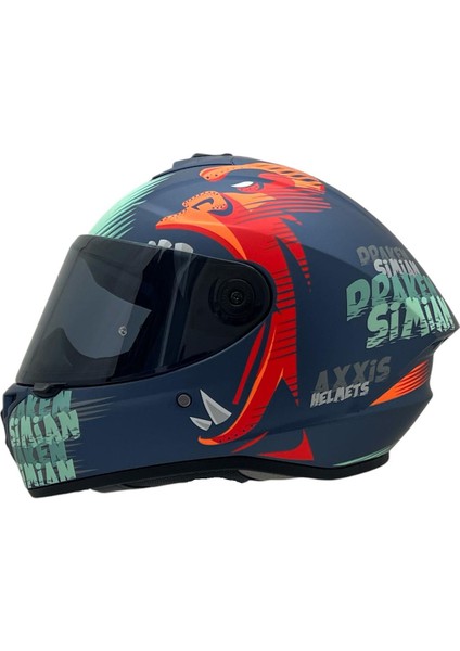 Draken S Simian Mat Green Desenli Motosiklet Kaskı Çift Vizörlü fiyatları
