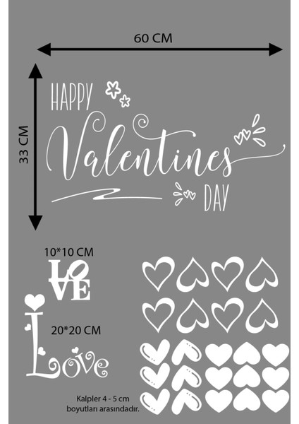 Happy Valentine's Day Sevgililer Günü Sticker