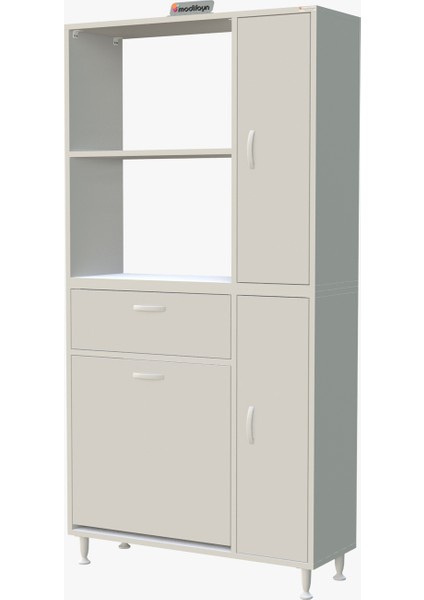 90X183.5X31.5CM Sepetli Çok Amaçlı Dolap Kirli Çamaşır Dolabı Banyo Dolabı