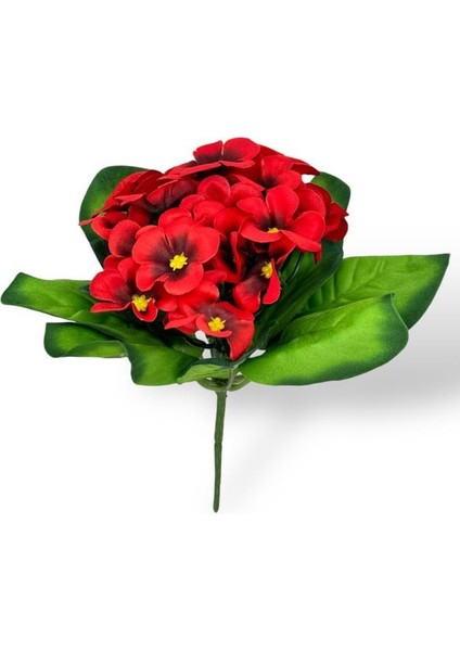 Yapay Çiçek Kadife Menekşe Gerçekçi Doku Kırmızı fırsatları