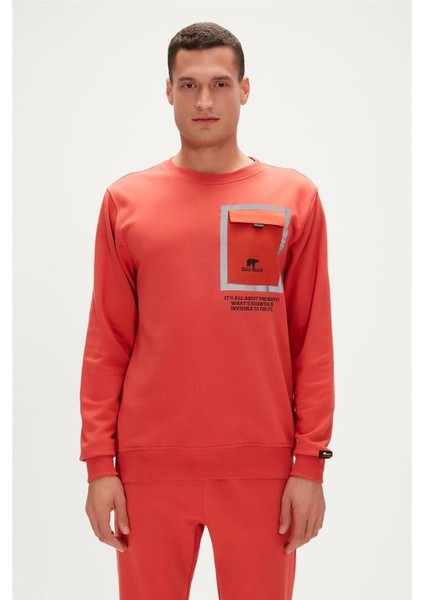Reflect Crewneck Erkek Sweatshirt 23.02.12.022-TURUNCU