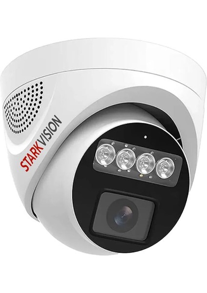 Stark Vision St-92 5mp 4ledli Plastik Kasalı Gece Renkli Görüşlü Sesli - Ip Dome Güvenlik kamerası