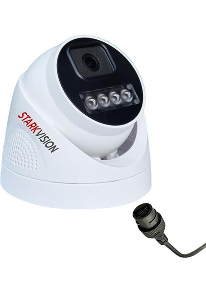 Stark Vision St-92 5mp 4ledli Plastik Kasalı Gece Renkli Görüşlü Sesli - Ip Dome Güvenlik kamerası