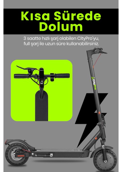 Ön ve Arka Süspansiyonlu Çift Şürüş Modlu Katlanabilir Elektrikli Scooter fırsatları