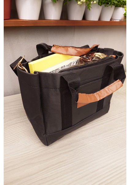 Sumka Hacimli Fermuarlı Çok Gözlü Spor, Okul, Günlük Çanta Tote Bag Medium fiyatları
