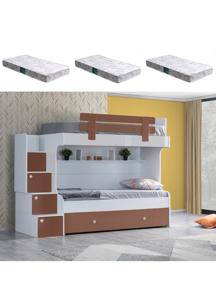 Ranza, Loof Yavrulu Ranza, Kahverengi + 3 Adet Comfort Yatak