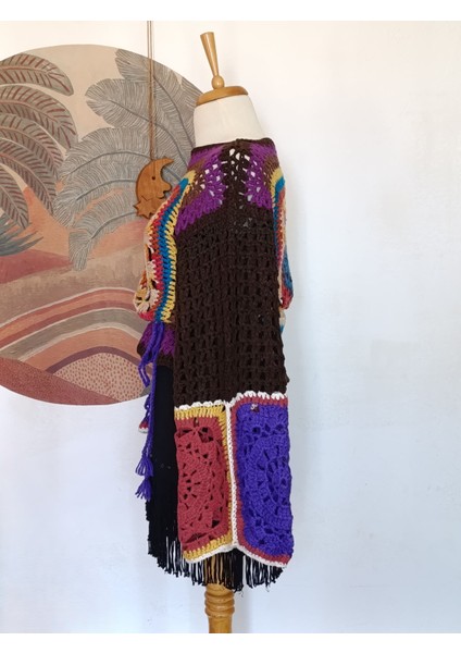 Mandala Desenli El Örgüsü Çok Renkli Otantik Mevsimlik Unisex Kazak fiyatları