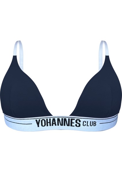 Yohannes Club, Kadın, Lastikli Üçgen Sütyen, Tekli, Lacivert