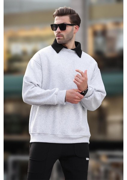 Karmelanj Polo Yaka Erkek Sweatshirt 7086