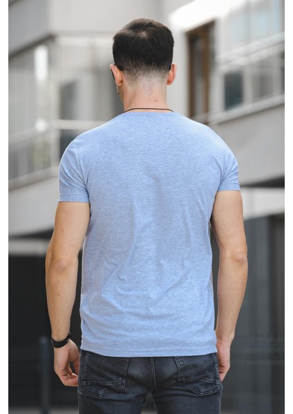 Army Nakışlı Slim Fit Dar Kesim Likralı Erkek Tshirt modelleri