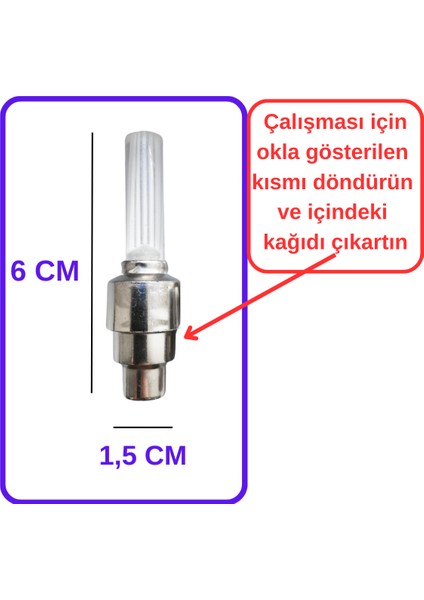 Dönen Rengarenk Rgb Hareket Sensörlü Sibop Işık LED Işıklı Bisiklet Araba Motor Lambası