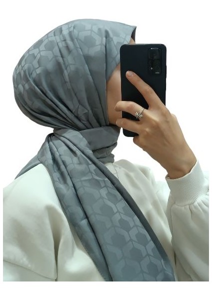 Jakarlı Dörtgen Taş Desenli Şal 1030 modelleri