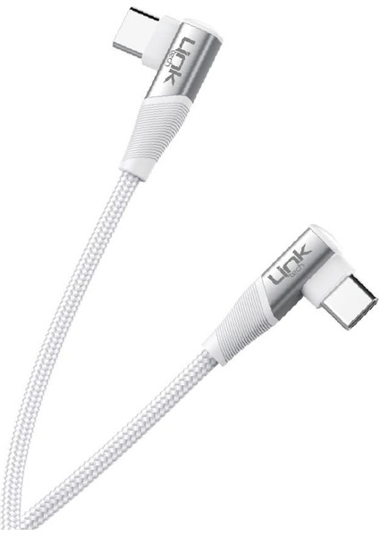 Linktech K595 Safe 60W Type-C - Type-C 90 Derece Data/şarj Kablosu 1.5mt fiyatları