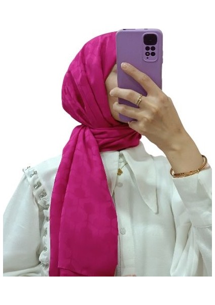 Jakarlı Dörtgen Taş Desenli Şal 1030