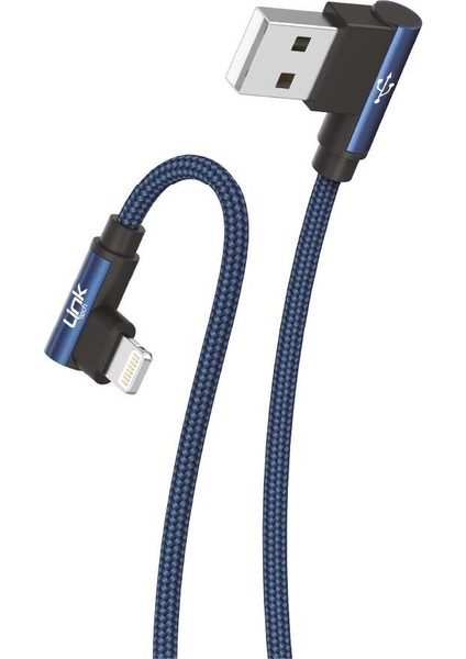 Linktech K593 Safe Iph Lightning 90 Derece Data/şarj Kablosu 3A 1.5mt fırsatları