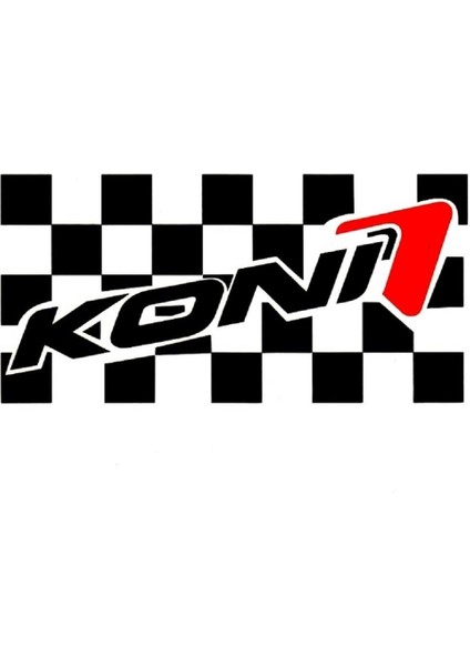 Tofaşlara Özel Koni 7 Damalı Bagaj Sticker - Koni 7 Damalı Bagaj Sticker