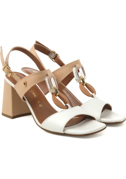 Kadın Sandalet 4D5214DP Donna Serena Vıt.seta Bıanco Nude modelleri