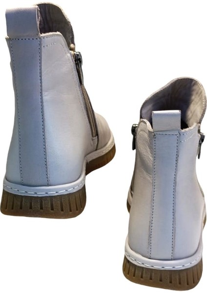 23663 Kadın Deri Casual Comfort Bot Vizon indirimleri