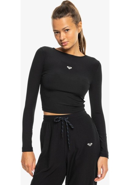 Rise & Vibe Rib Ls Kadın Tişört ERJKT04175