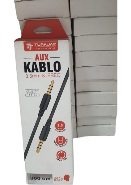 3m Stereo Aux Kablo 3.5 mm
