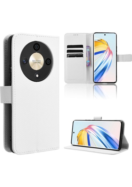 Huawei Honor Magic 6 Lite 5g Deri Cüzdanlı Kapaklı Telefon Kılıfı (Yurt Dışından)