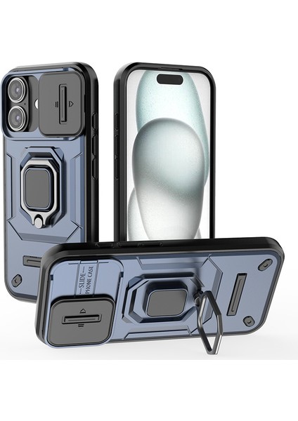 Iphone 16 Pro Kamera Kılıflı Darbeye Dayanıklı Telefon Kılıfı (Yurt Dışından)