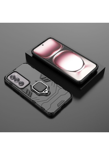 Oppo Reno 12 Ayaklı ve Manyetik Araç Tutucu Tutucu Kılıflı Kılıf (Yurt Dışından)