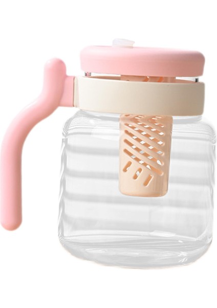 Demlikli Cam Çay Bardağı 950ML Egzersiz Pembesi Için Hediyeler Cam Çaydanlık (Yurt Dışından)