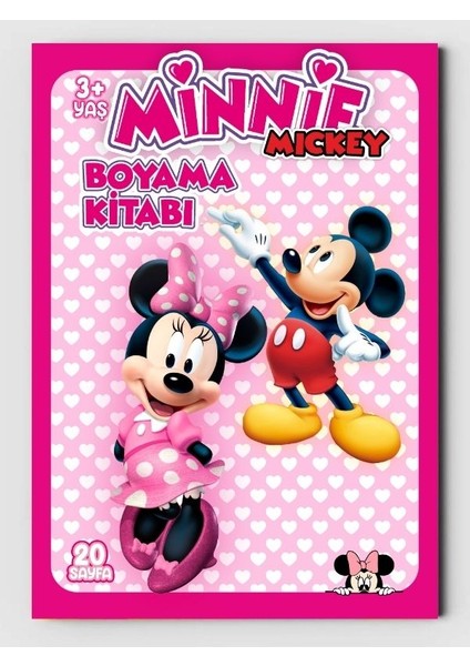 Minnie Mickey, Çocuklar Için Eğlenceli Boyama Kitabı, (+20), (Tam Sayfa Resimli Boyama Kitabı) fiyatları