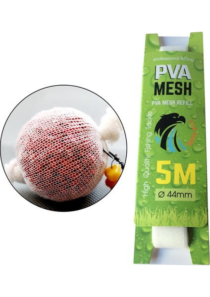 Pva Balıkçılık Çantası Jigs Cazibesi Çözünür Örgü Tüp Stoklama Acce 44MMX5M (Yurt Dışından)