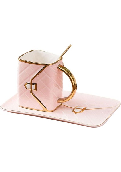 Çanta Şekli Set Daha Güçlü Tutamak Içecek Giysisi Aşınmaya Dayanıklı 310ML Pembe (Yurt Dışından)