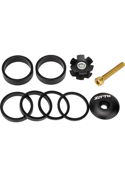 Bisiklet Kulaklık Aletleri Alüminyum Alaşımlı Sağlam Dayanıklı Bisiklet Çatal Yıkama Seti Siyah (Yurt Dışından)