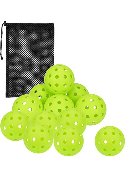 LED Pickleball Topları I I Için Dayanıklı Turşu Topları Açık Havada 12 (Yurt Dışından)